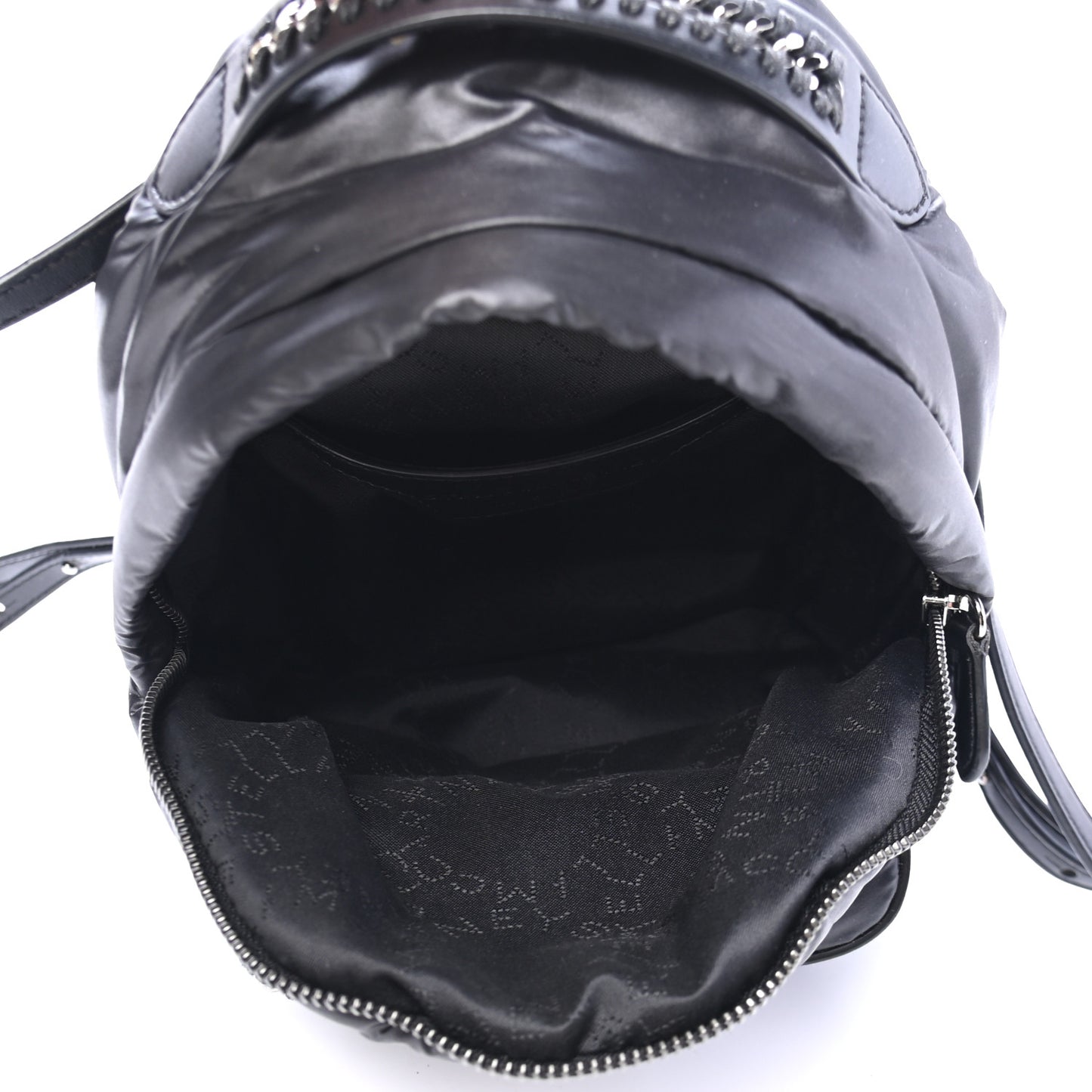 Polyamide Falabella Go Star Backpack Black White