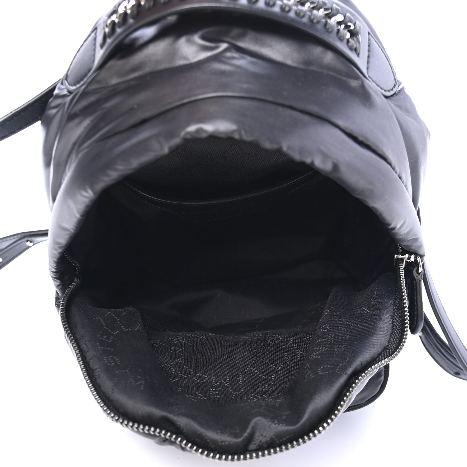 Stella McCartney Polyamide Falabella Go Star Backpack Black White 4 of 5
