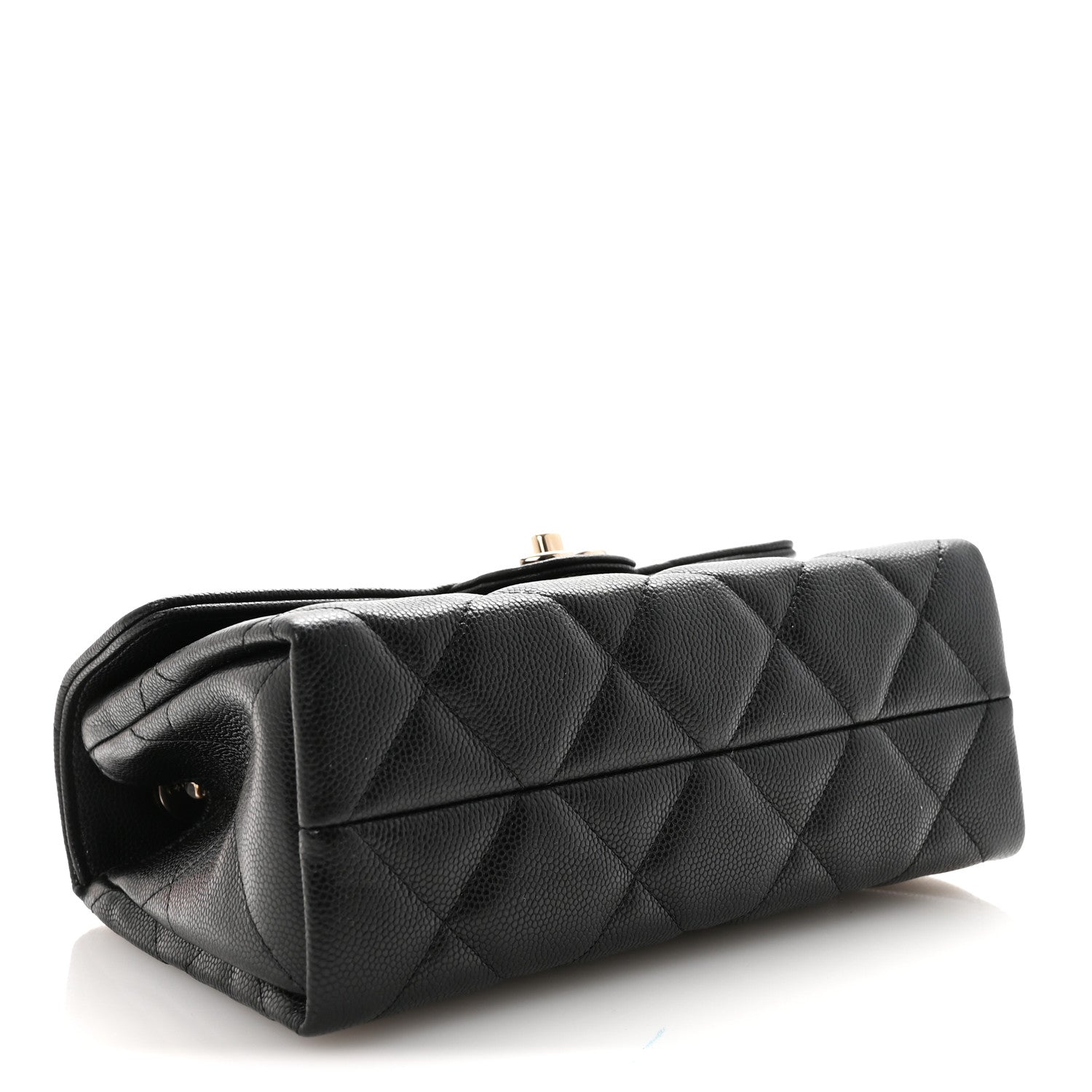 Chanel Caviar Quilted Mini Retro Twist Top Handle Flap Black 4 of 10