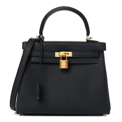 Hermes Togo Kelly Retourne 25 Black 1 of 41