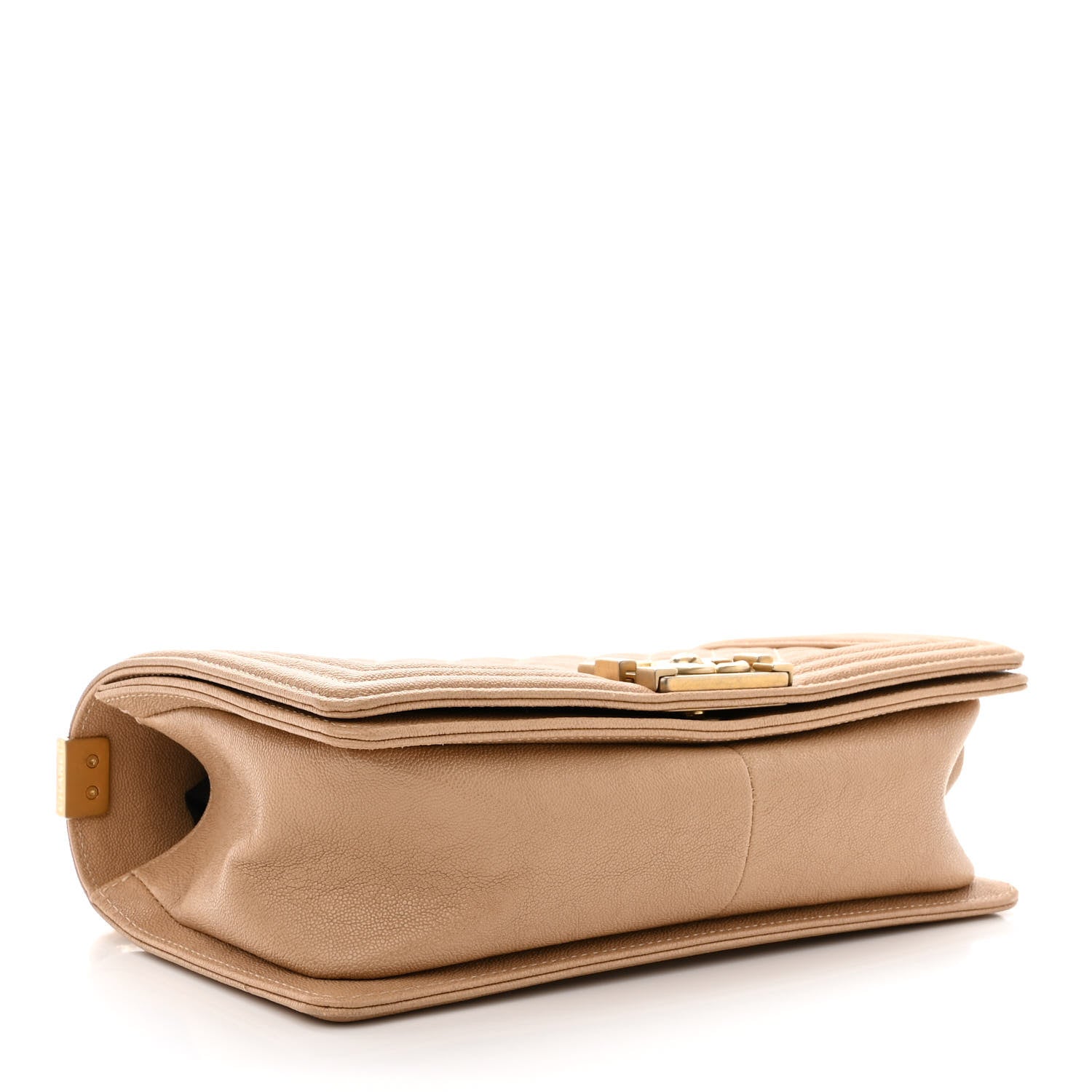 Chanel Caviar Quilted Medium Boy Flap Beige 4 of 11