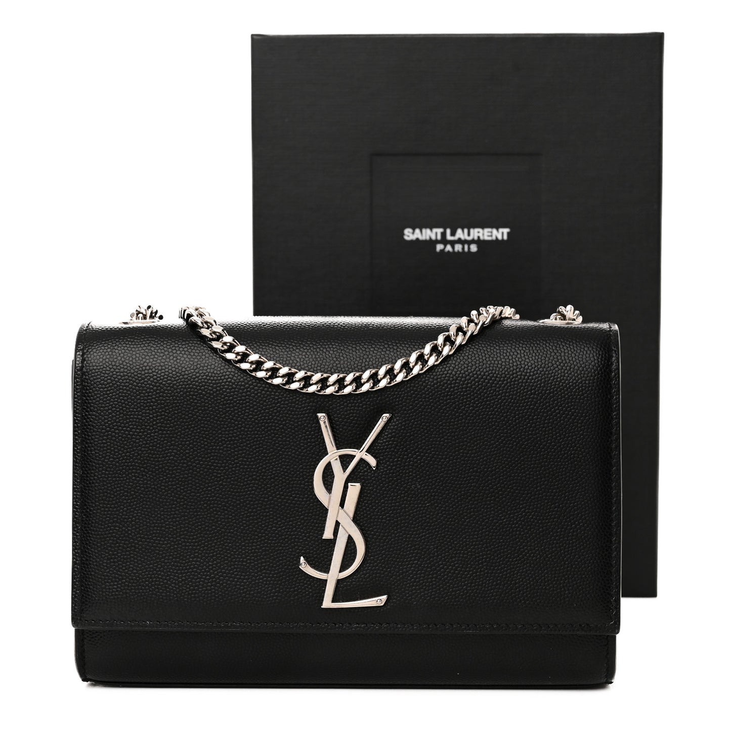 Grain De Poudre Small Monogram Kate Satchel Black