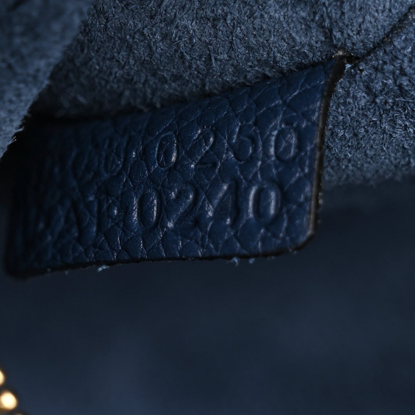 Soft Grained Calfskin Small Belt Cabas Phantom Deep Blue