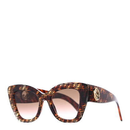 Fendi Acetate F is Fendi FF 51mm Cat Eye Sunglasses 0327/S Tortoise Camouflage 1 of 8