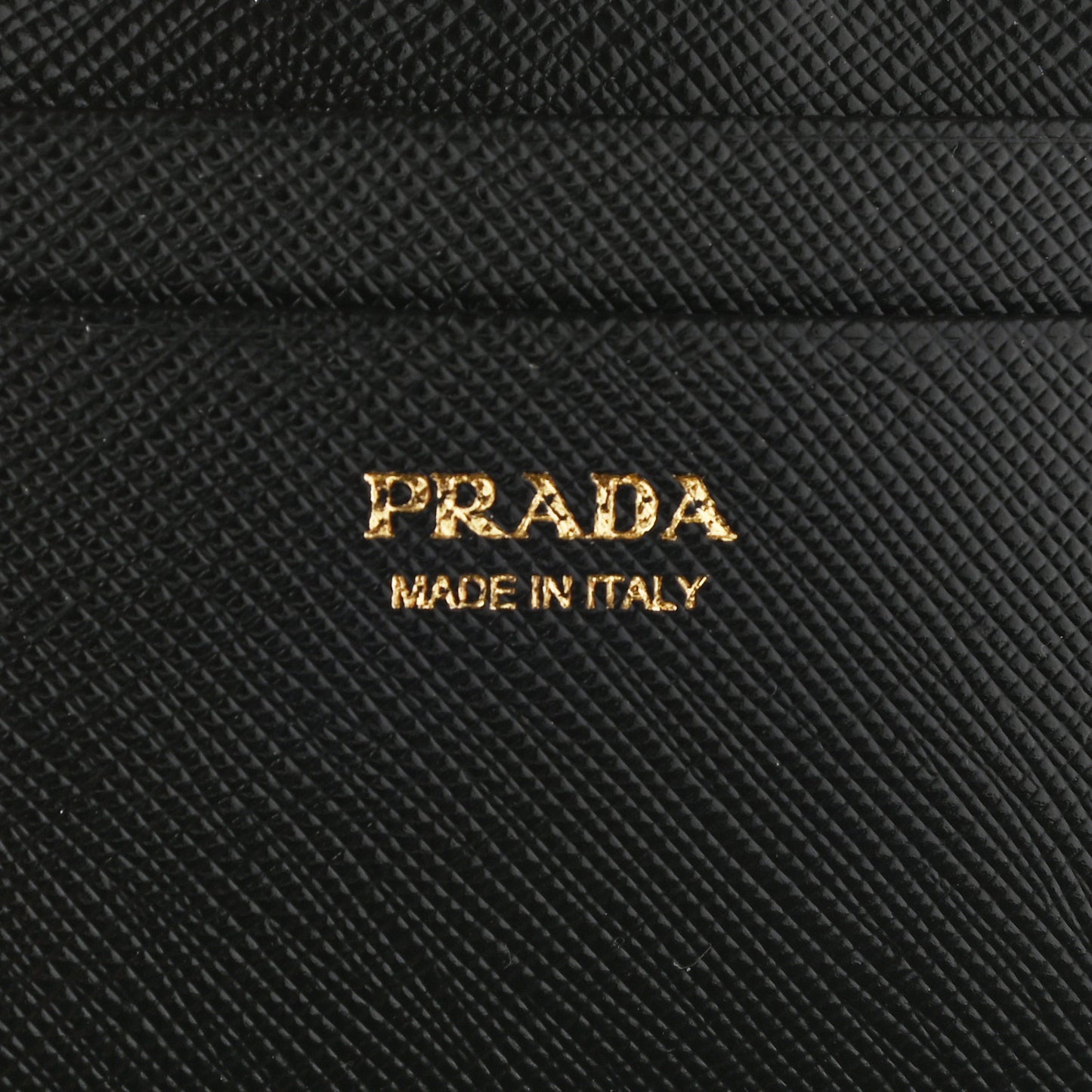 Saffiano Metal Coin Case Card Holder Black