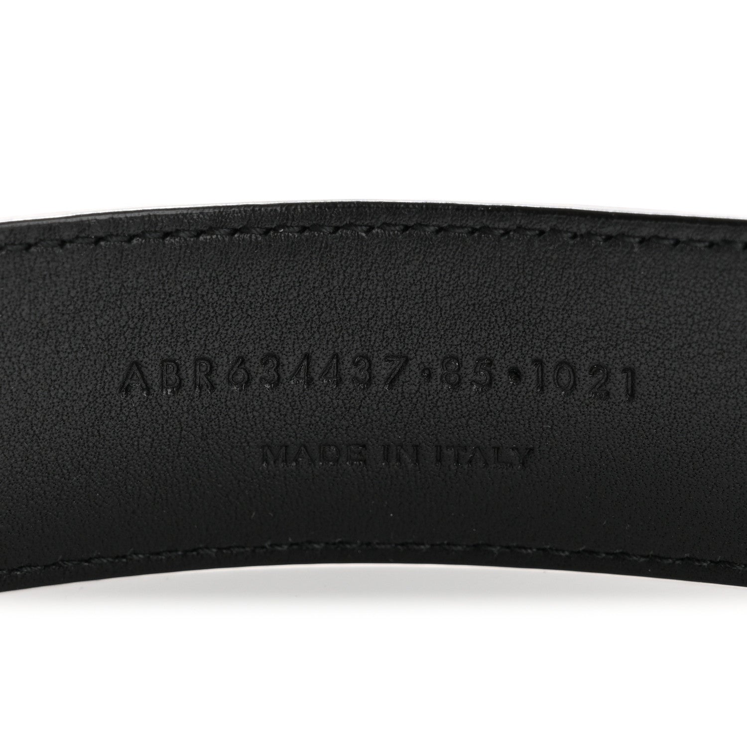 Saint Laurent Smooth Calfskin Monogram Square Buckle Belt 85 34 Black 6 of 8