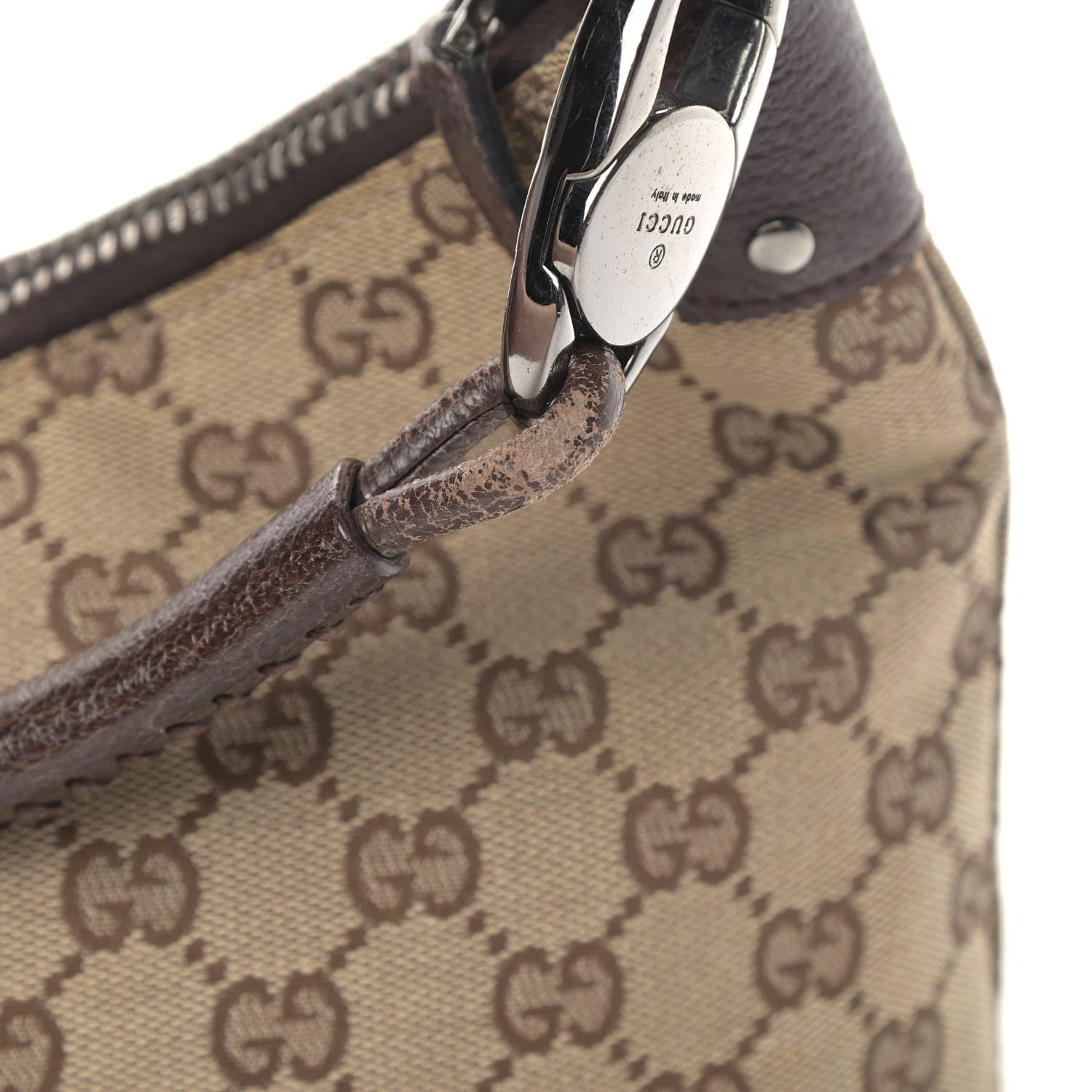 Gucci Monogram Classic Ring Hobo Brown 6 of 7
