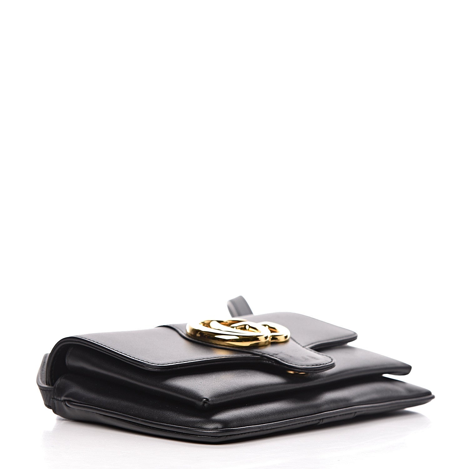 Gucci Vitello Palmellato Lux Small Arli Flap Shoulder Bag Black 4 of 12