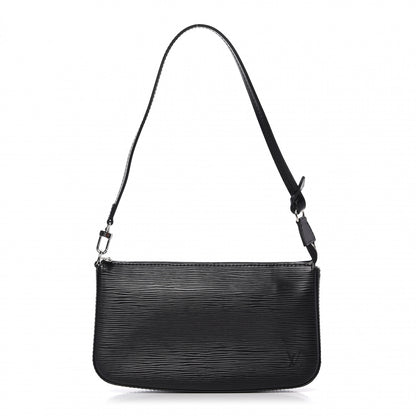 Louis Vuitton Epi Pochette Accessories NM Black 1 of 9