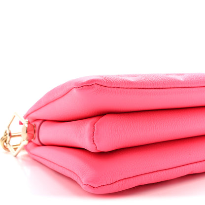 Louis Vuitton Calfskin Embossed Monogram Coussin BB Rose Fluo 8 of 9
