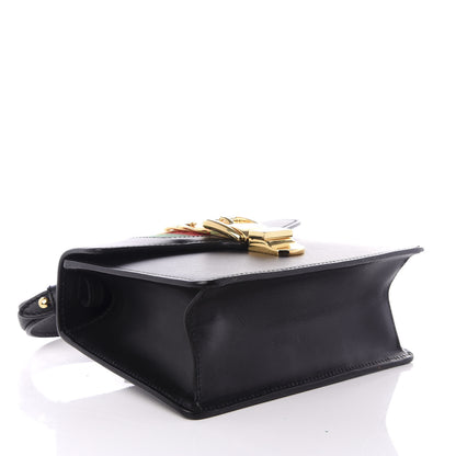 Gucci Calfskin Mini Sylvie Top Handle Bag Black 3 of 8