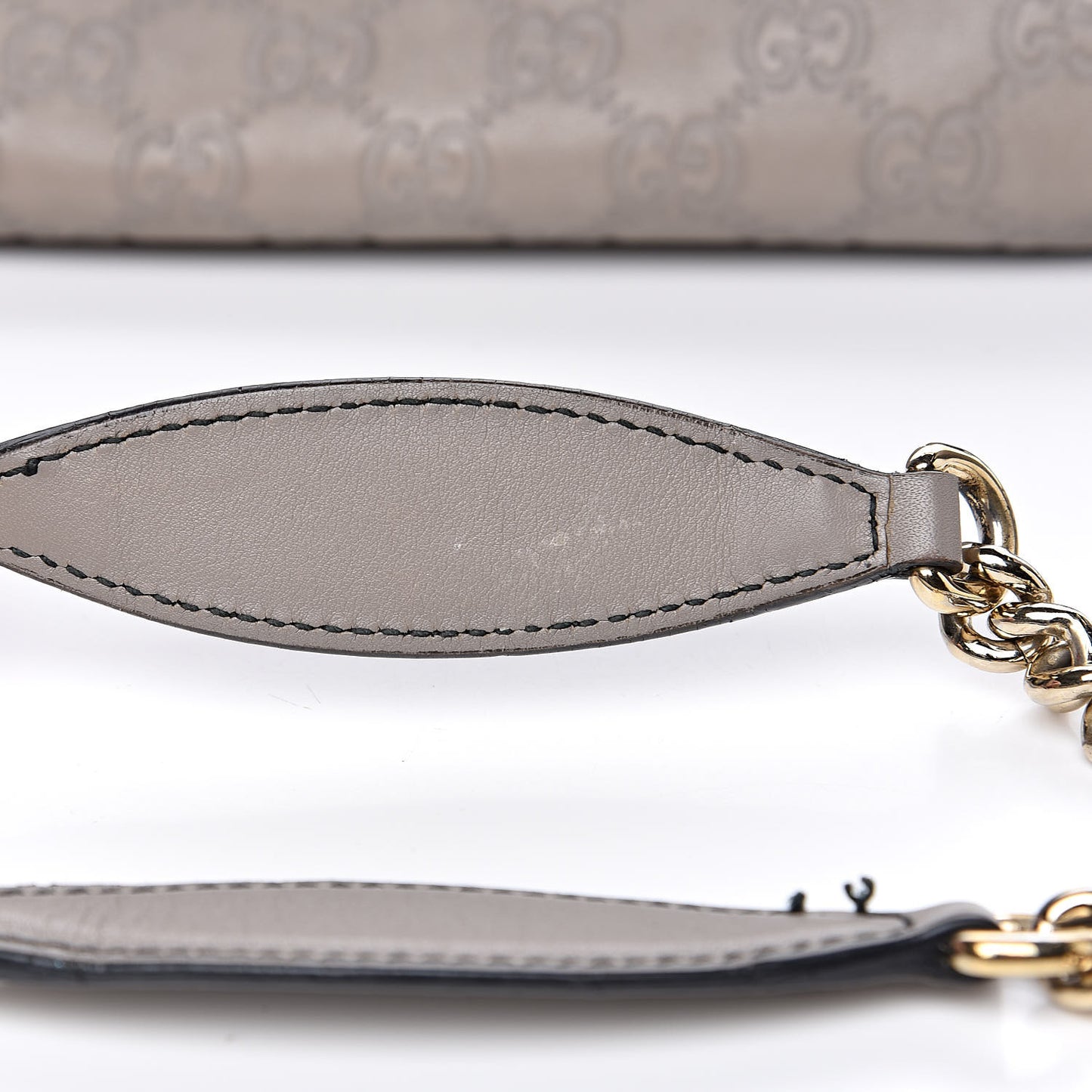 Soft Guccissima Large Emily Chain Shoulder Bag Storm Grey