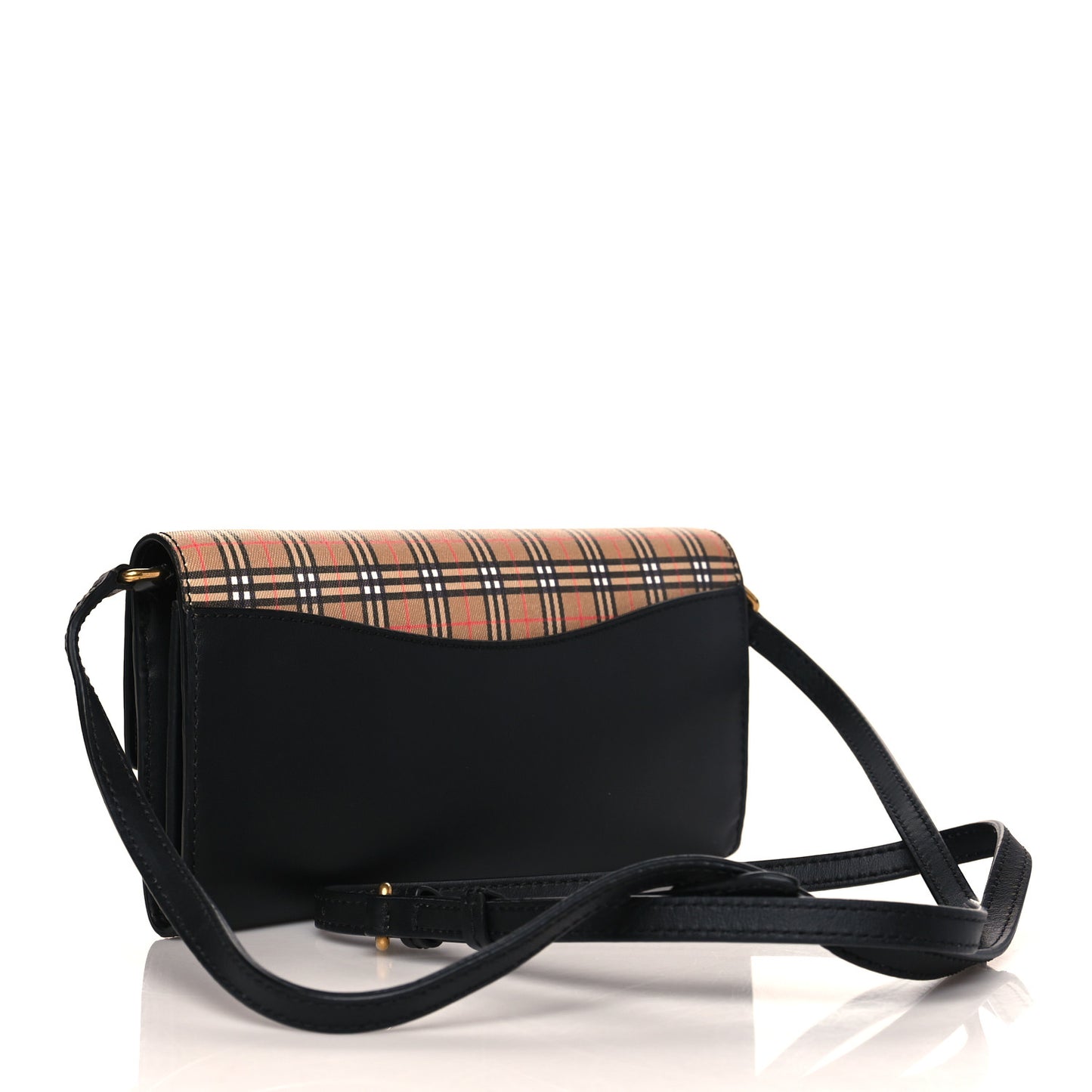 Calfskin Mini Vintage Check Henley Crossbody Antique Yellow