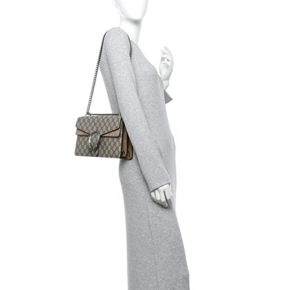 Gucci GG Supreme Monogram Small Dionysus Shoulder Bag Taupe 2 of 16