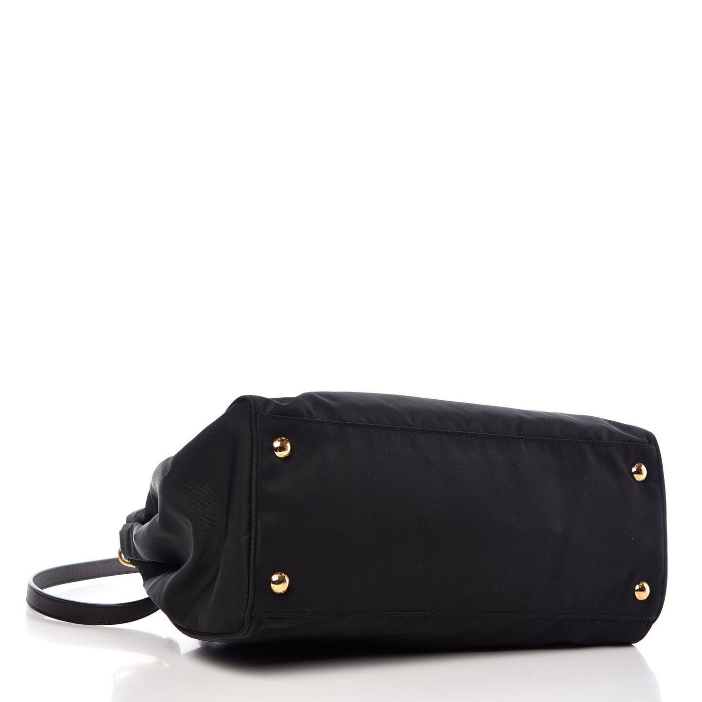 Tessuto Nylon Saffiano Tote Black