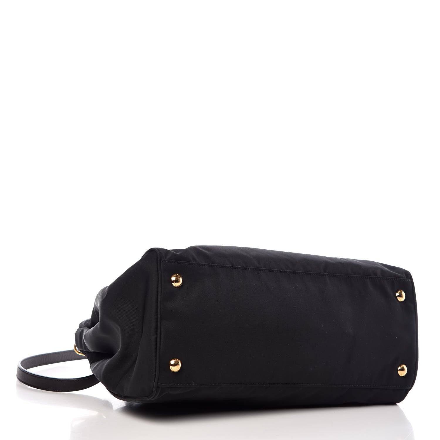Prada Tessuto Nylon Saffiano Tote Black 4 of 10