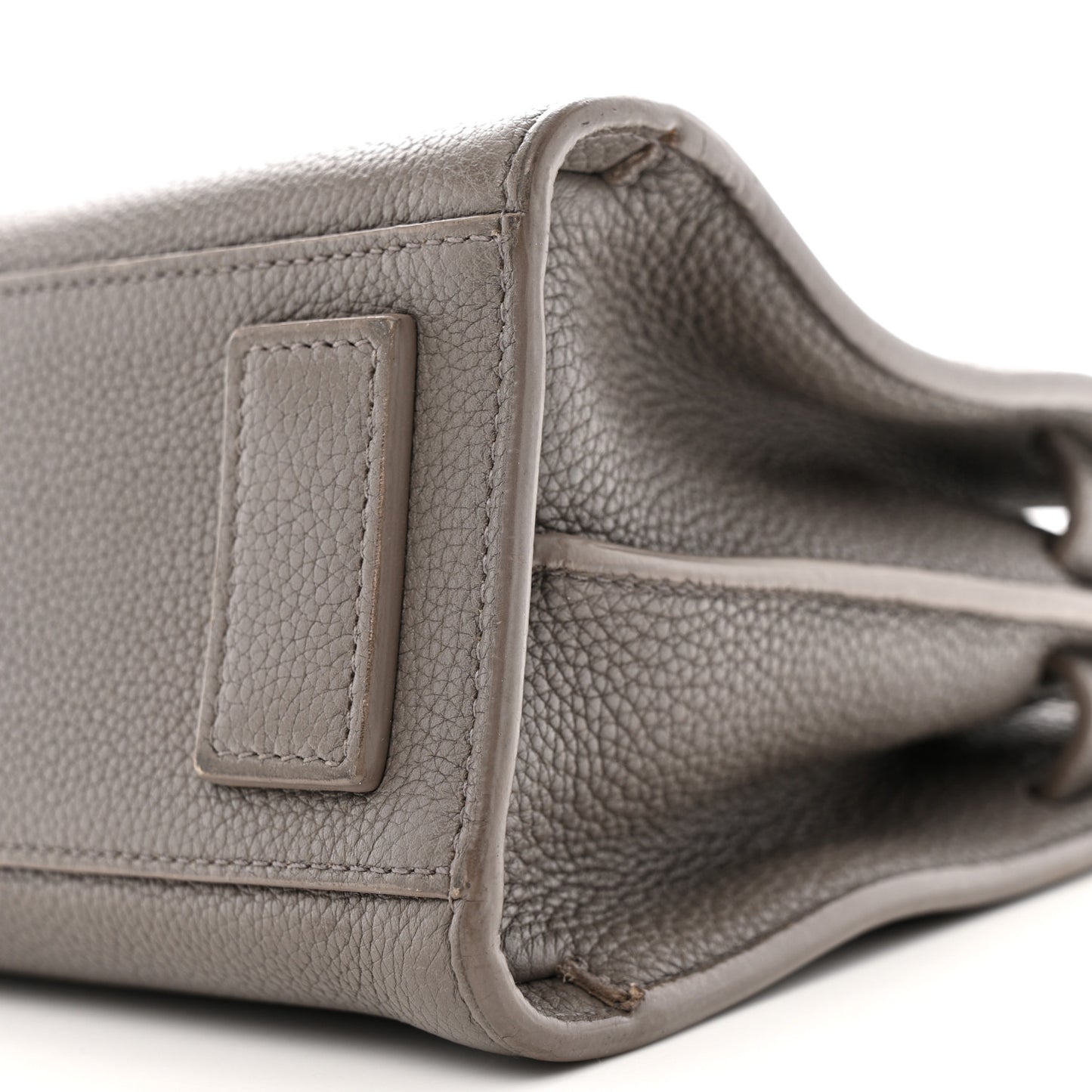 Grained Calfskin Nano Supple Sac De Jour Fog