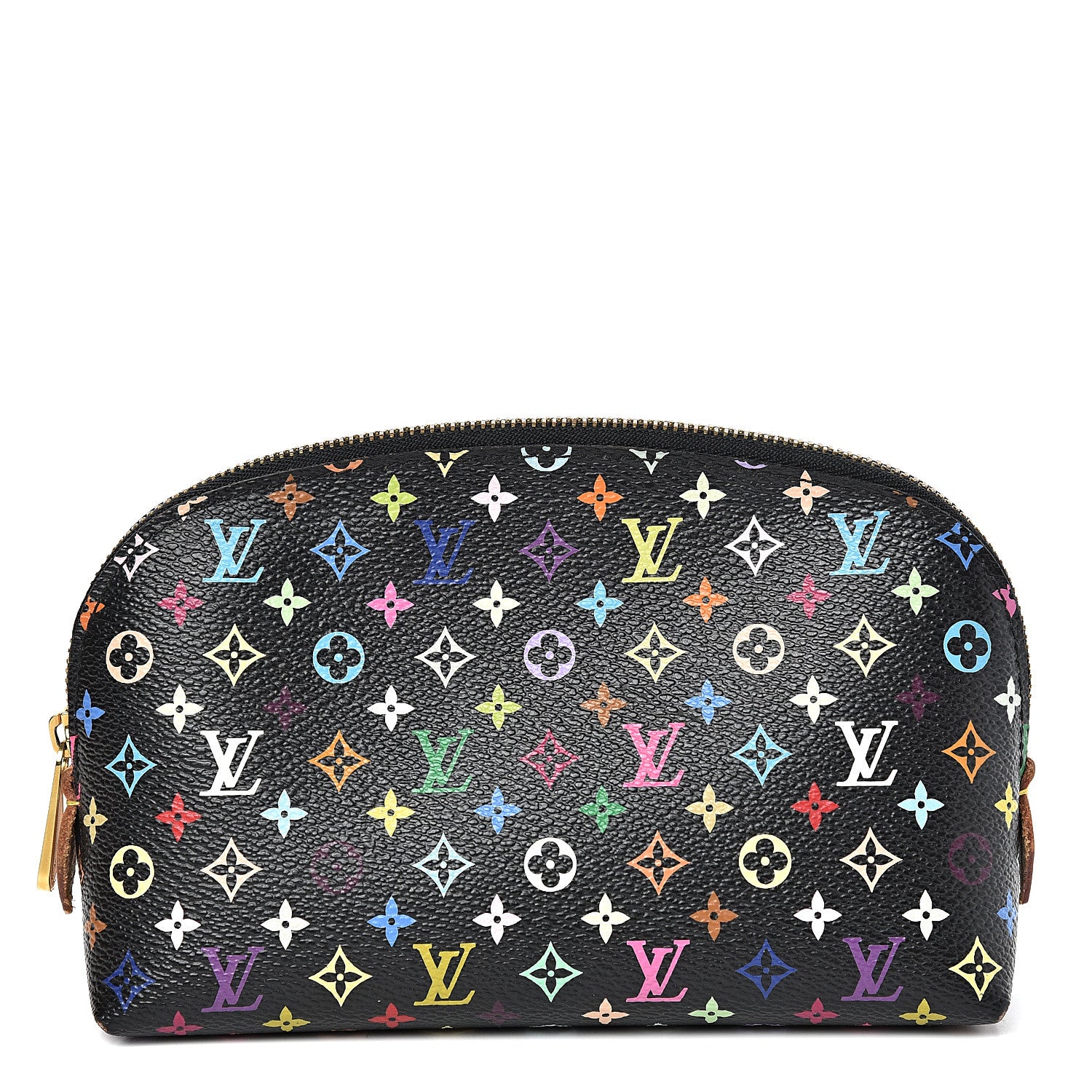 Louis Vuitton Monogram Multicolor Cosmetic Pouch Black Grenade 1 of 8