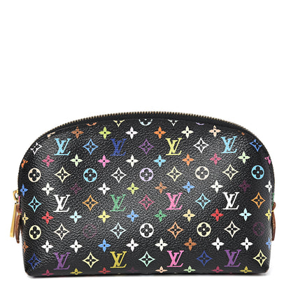 Louis Vuitton Monogram Multicolor Cosmetic Pouch Black Grenade 1 of 8