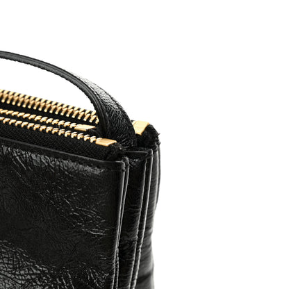 Celine Shiny Goatskin Large Trio Crossbody Bag Black 13 of 13