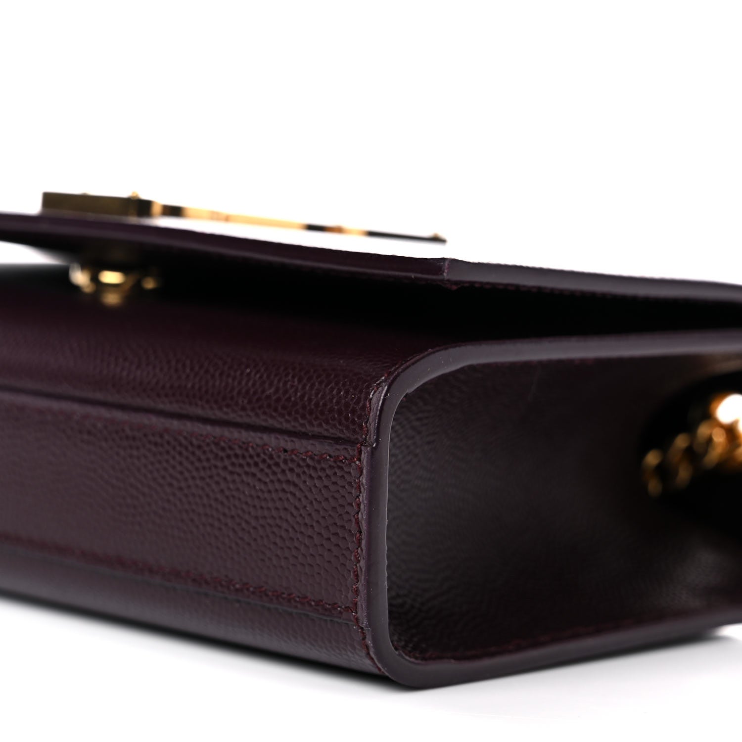Saint Laurent Grain De Poudre Small Monogram Kate Satchel Armaranto 5 of 7