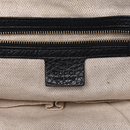 Gucci Pebbled Calfskin Medium Soho Shoulder Bag Black 6 of 12
