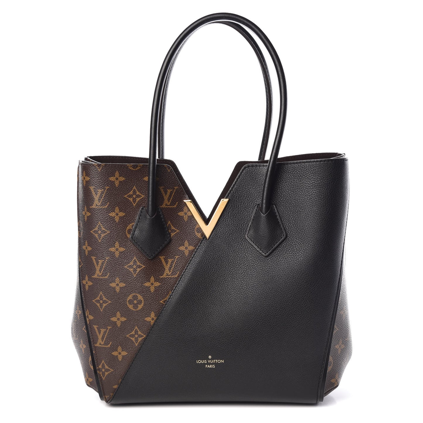 Calfskin Monogram Kimono Tote Black