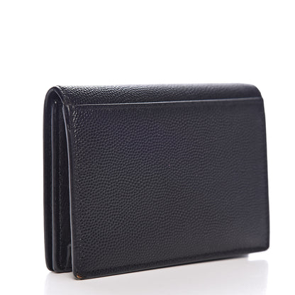 Saint Laurent Grain De Poudre Business Card Case Black 3 of 12