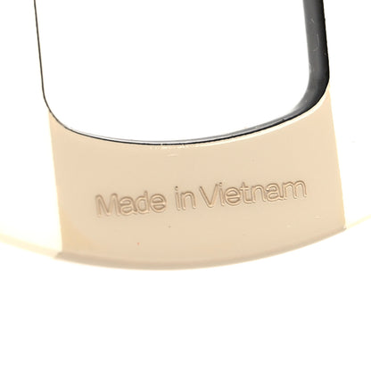 Hermes Lacquered Horn H Equipe Earrings Sable 5 of 5