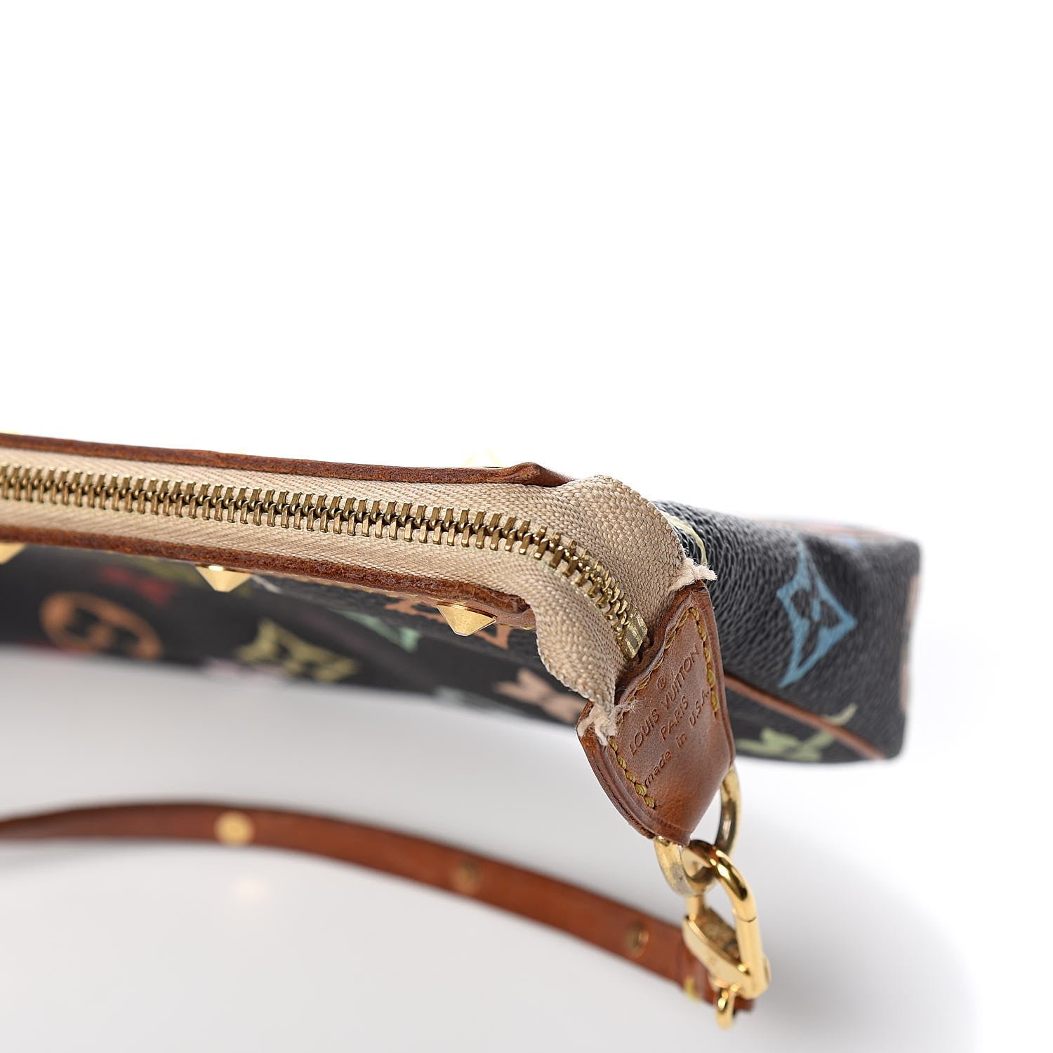 Louis Vuitton Monogram Multicolor Pochette Accessories Black 14 of 14