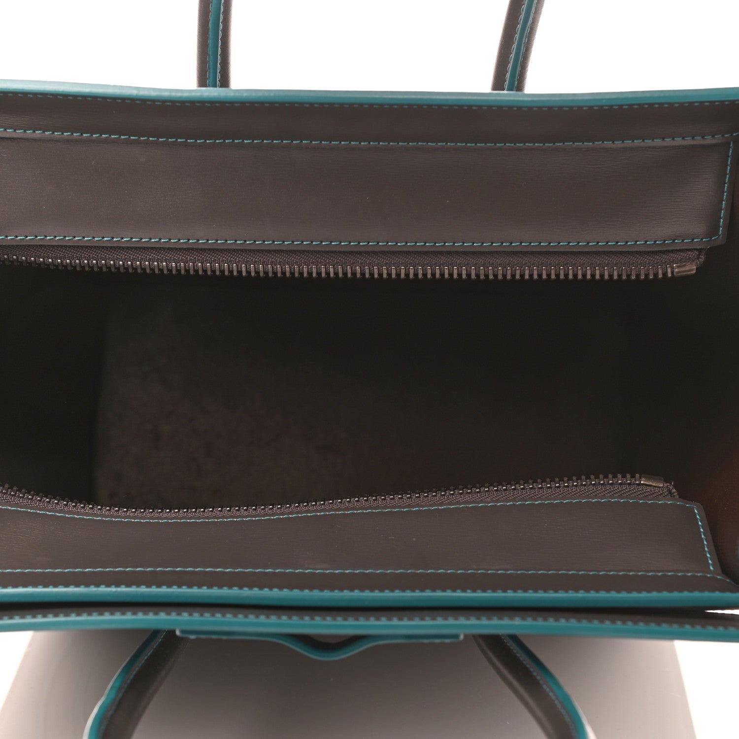 Celine Satin Debossed Calfskin Micro Luggage Anthracite 4 of 4