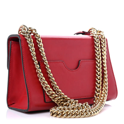 Gucci Calfskin Small Padlock Shoulder Bag Hibiscus Red 2 of 15