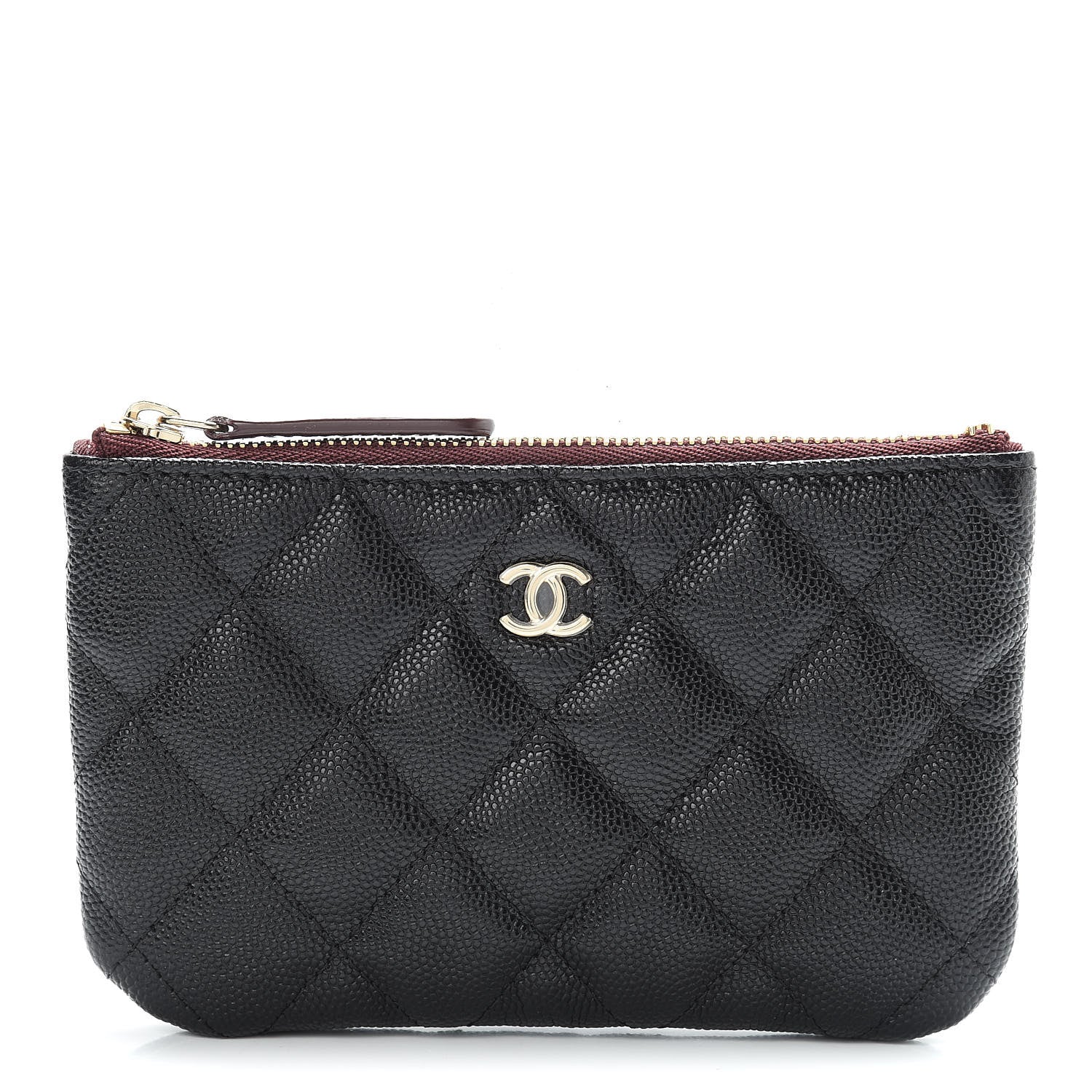 Chanel Caviar Quilted Small Cosmetic Case Black 1 of 8