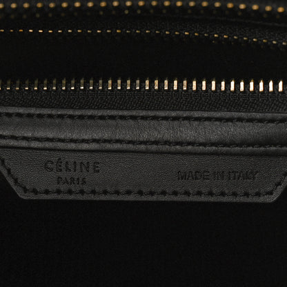 Celine Canvas Smooth Calfskin Micro Tri-Color Luggage Carmin 6 of 11