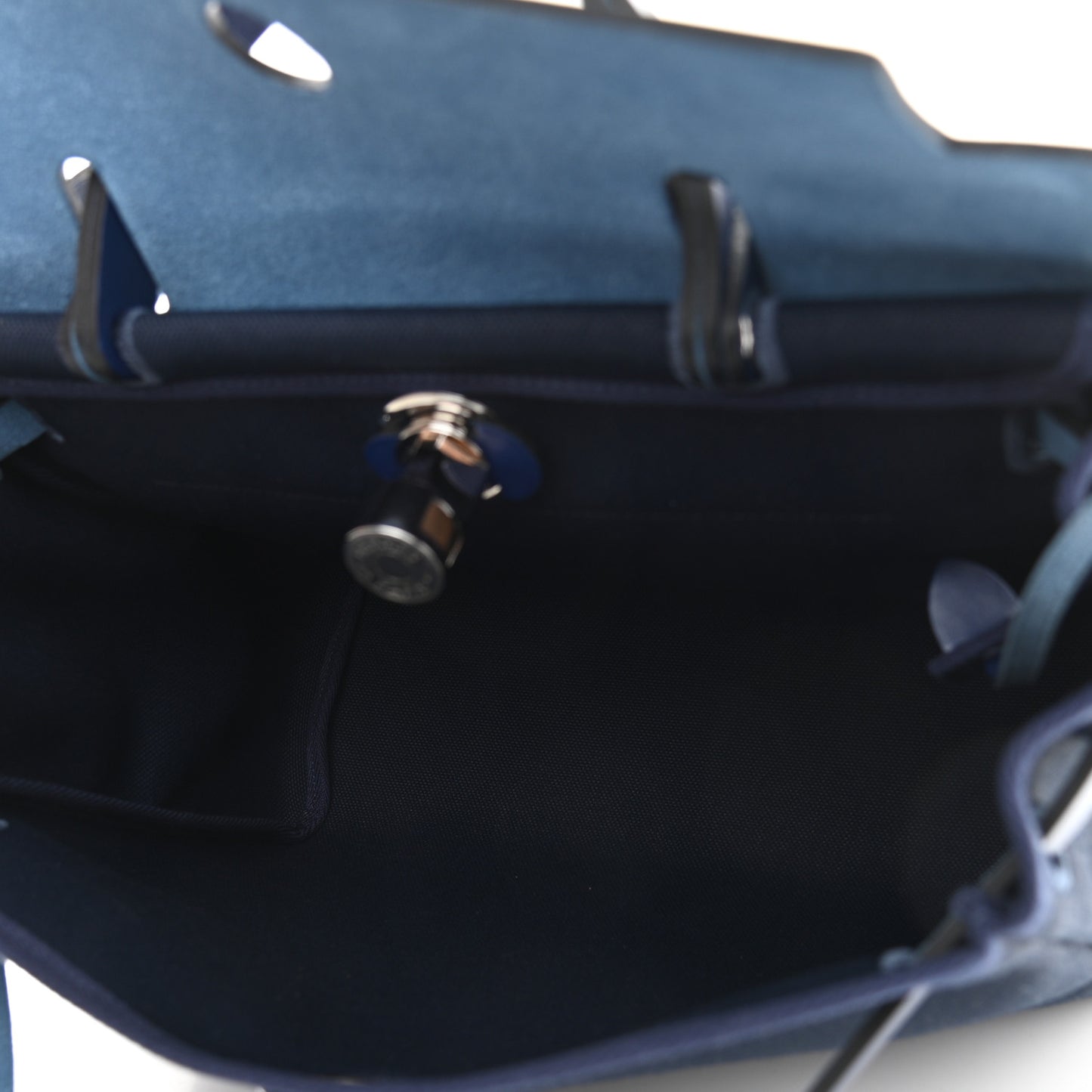 Military Toile Vache Hunter Herbag Zip 31 PM Bleu Marine Bleu Saphir