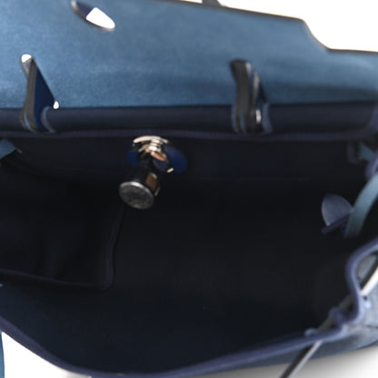 Hermes Military Toile Vache Hunter Herbag Zip 31 PM Bleu Marine Bleu Saphir 6 of 11