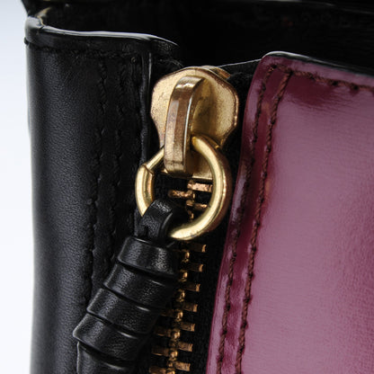 3.1 Phillip Lim 3.1 Smooth Calfskin Tri-Color Mini Pashli Satchel Oxblood 10 of 11