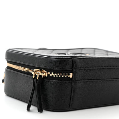 Chanel Caviar Quilted Medium CC Filigree Vanity Case Black 9 of 11