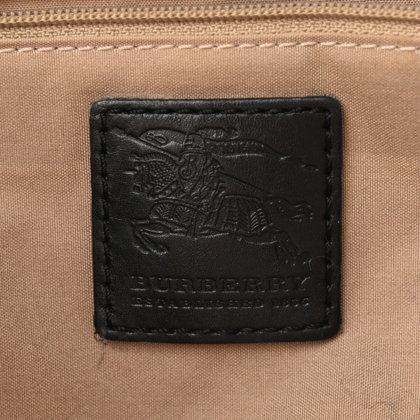 House Check Buckle Tote Black