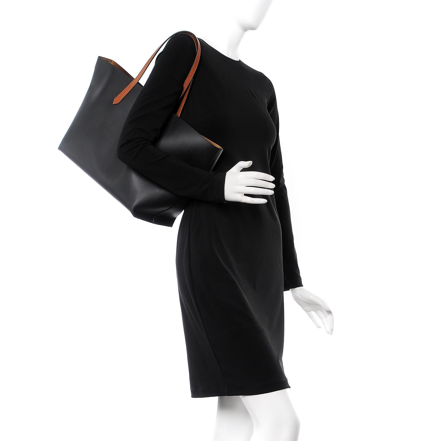 Givenchy Calfskin Medium GV Shopper Tote Black 2 of 6