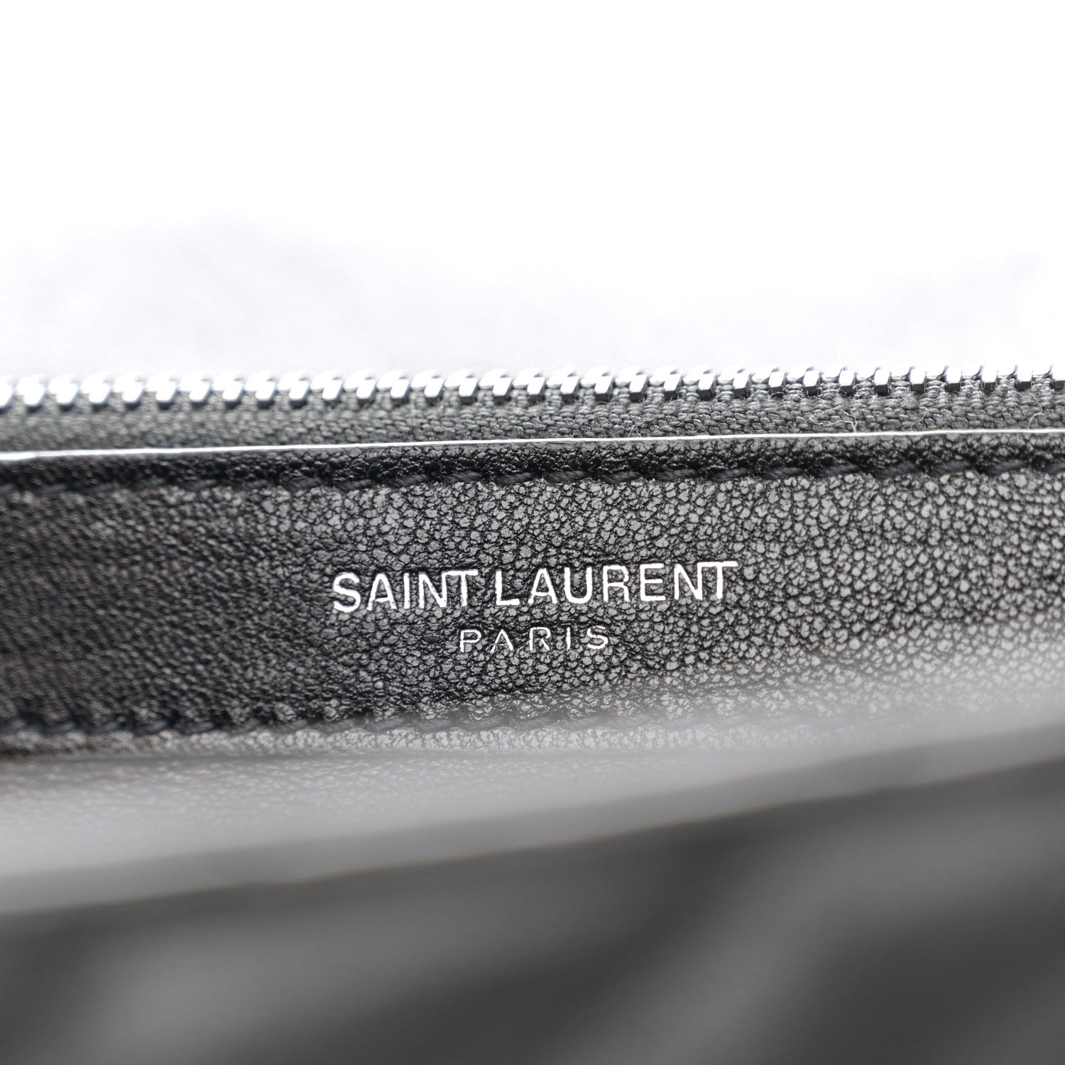 Saint Laurent Sheepskin Matelasse Chevron Monogram Monochrome Large College Satchel Black 7 of 11