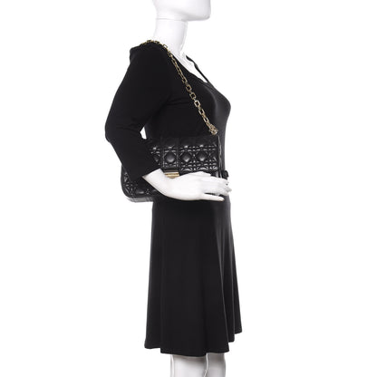 Christian Dior Lambskin Cannage Medium Miss Dior Flap Black 2 of 13