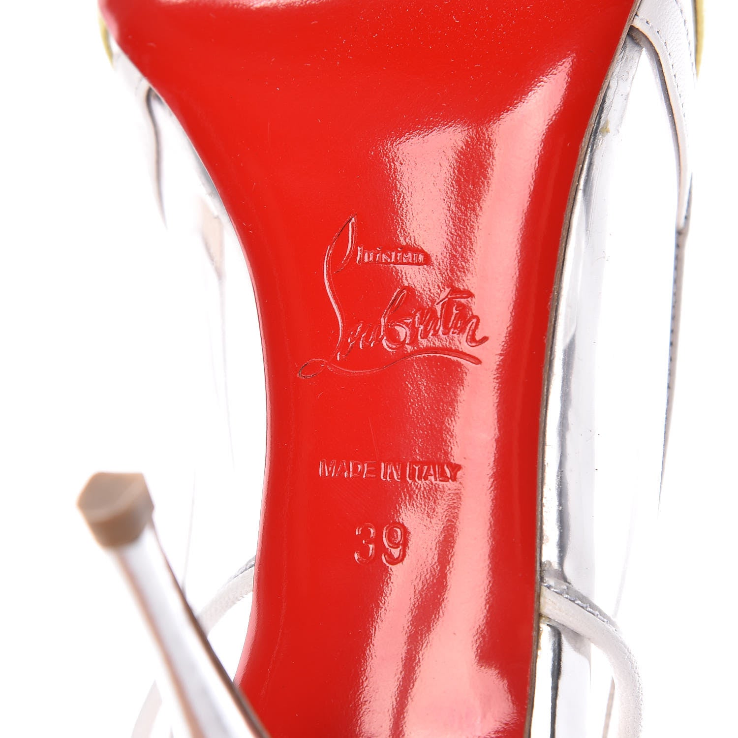 Christian Louboutin Patent PVC Highway 85 Pumps 39 Version Primevere 6 of 11