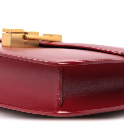 Saint Laurent Box Calfskin Le Carre Satchel Opyum Red 9 of 9