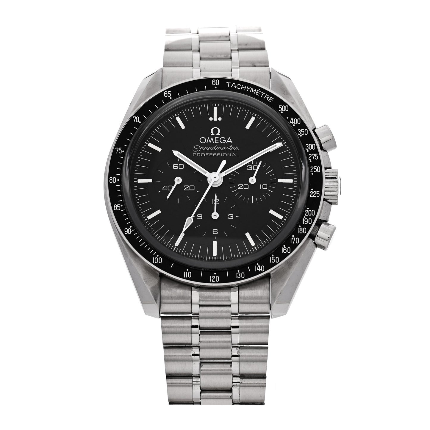 Stainless Steel 42mm Speedmaster Moonwatch Professional Chronograph Manual Winding Watch Black 310.30.42.50.01.002