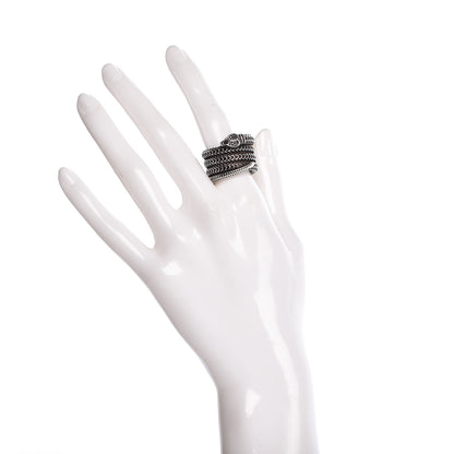 Gucci Sterling Silver Garden Snake Wrap Ring 57 8 2 of 5