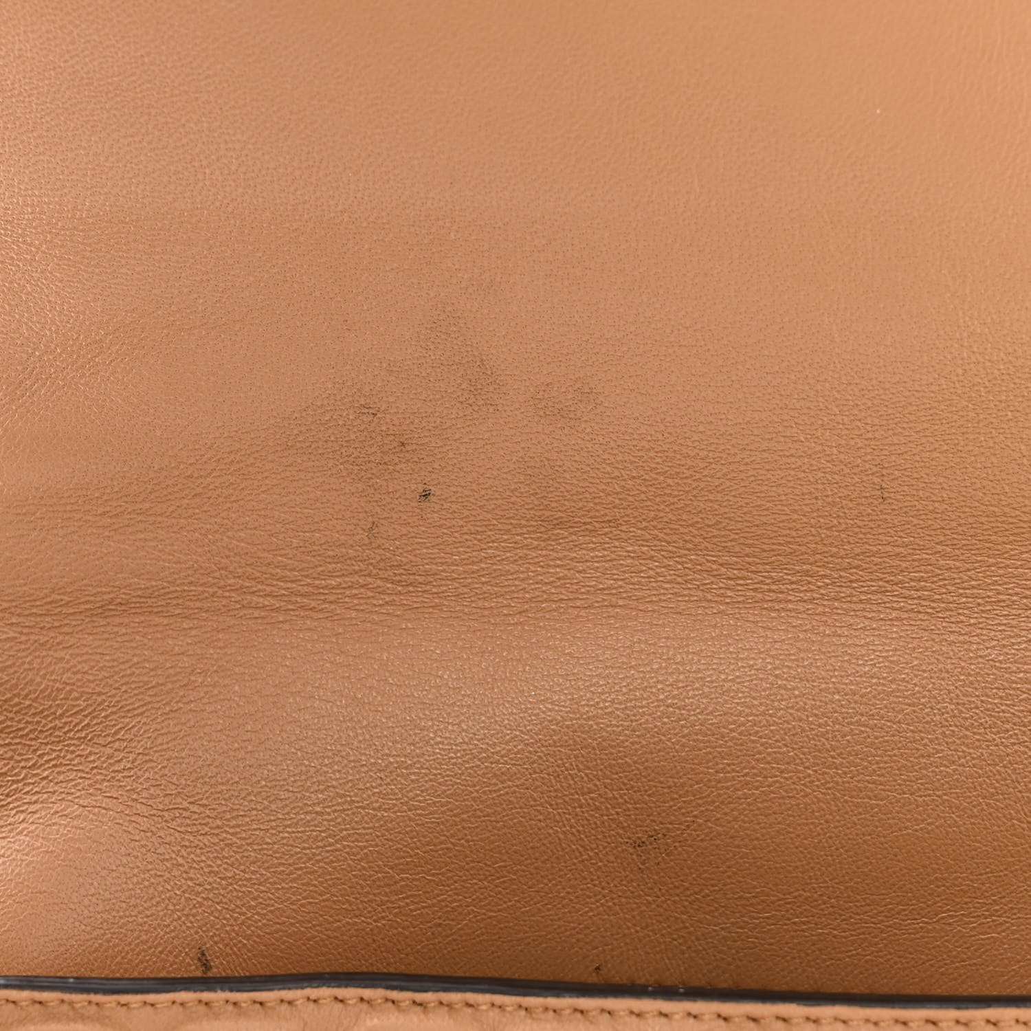 Fendi Nappa FF 1974 Embossed Baguette Miele Scuro 11 of 21