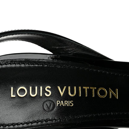 Louis Vuitton Patent Calfskin Shake Sandals 39 Black 8 of 9