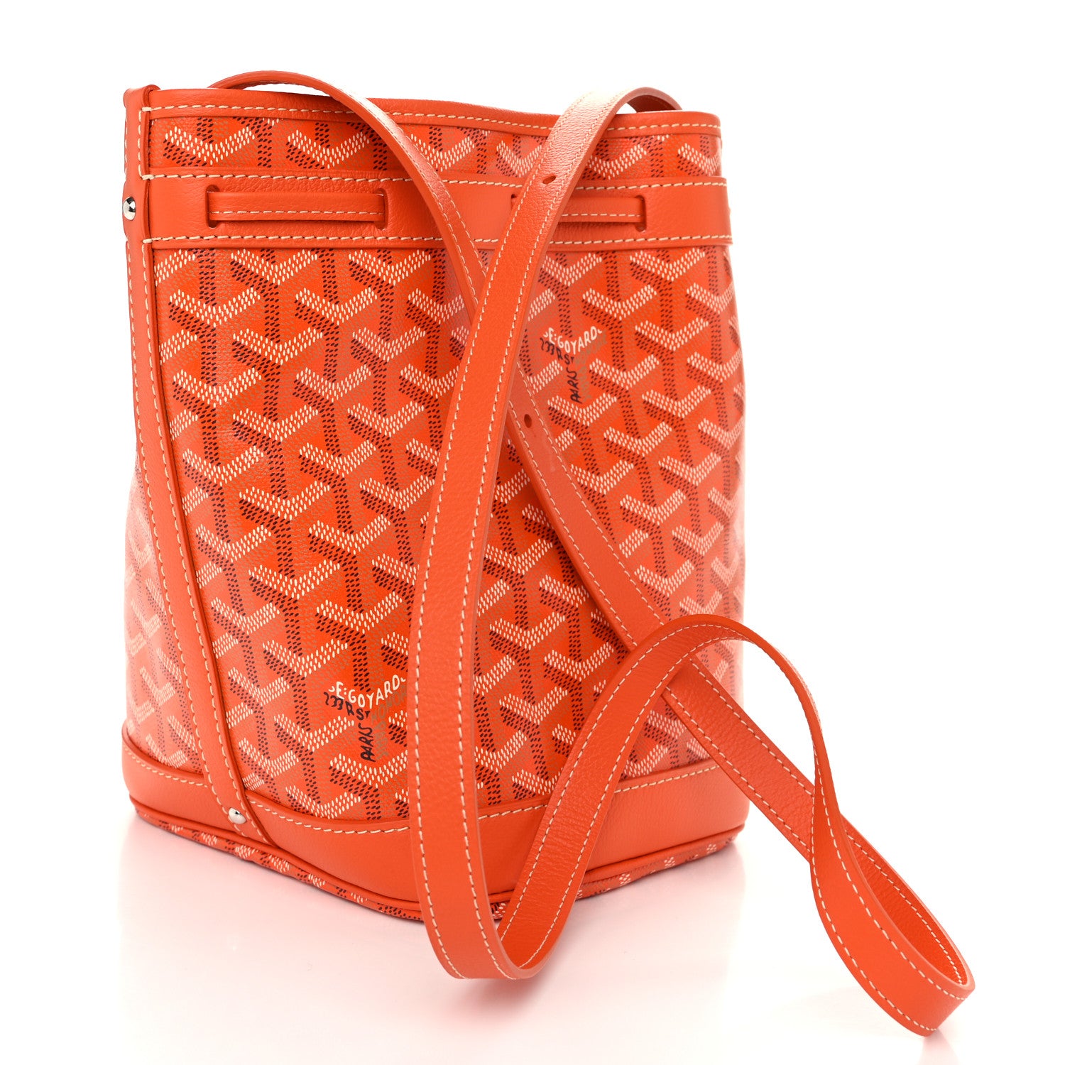 Goyard Goyardine Petit Flot Bucket Bag PM Orange 3 of 10