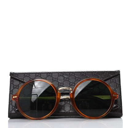 Gucci Acetate Round Frame Sunglasses GG1156/S Havana 8 of 8